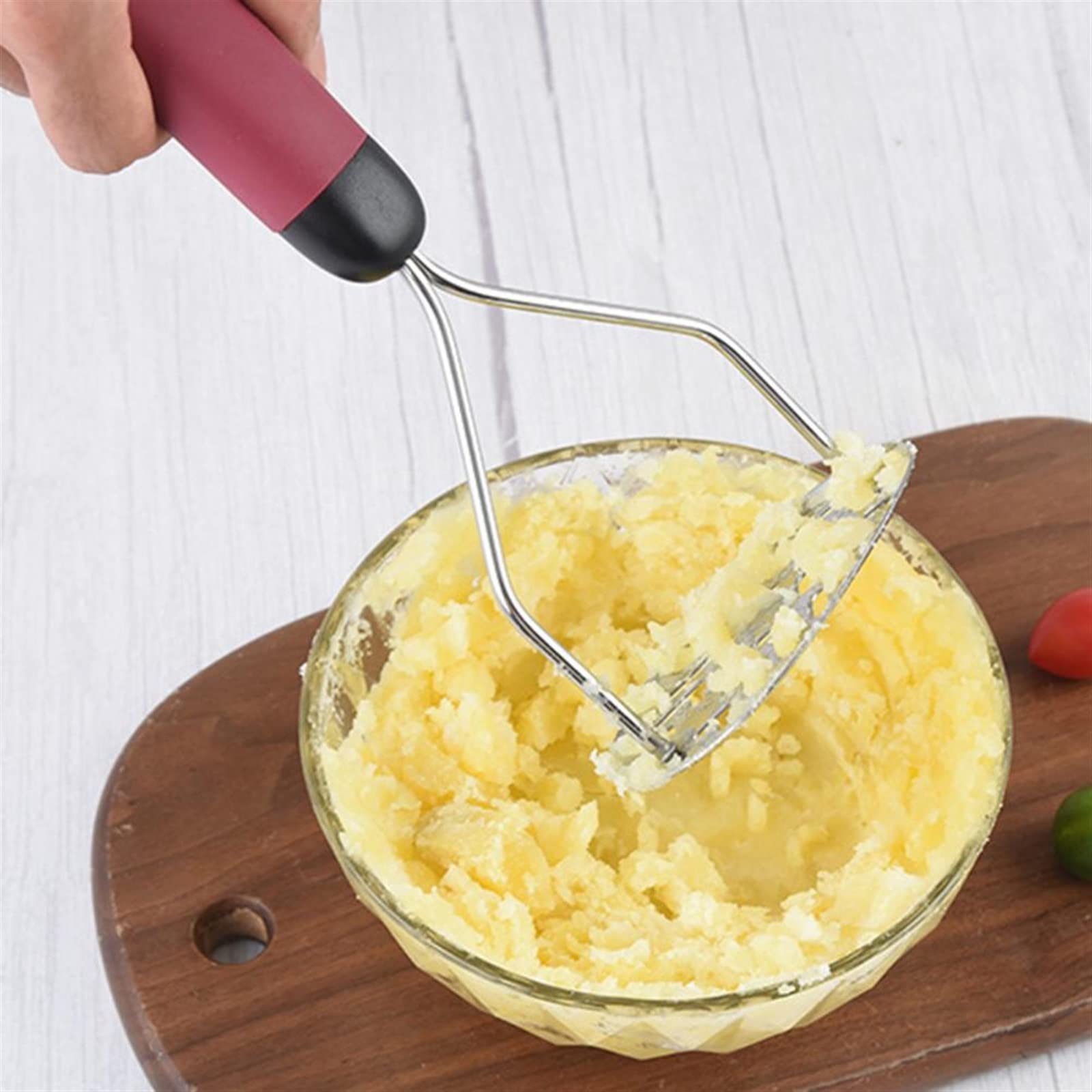 Tłuczek do ziemniaków Tłuczek do ziemniaków ze stali nierdzewnej Kruszarka do warzyw Prasa do ziemniaków Akcesoria kuchenne Gadżet kuchenny Gotowanie