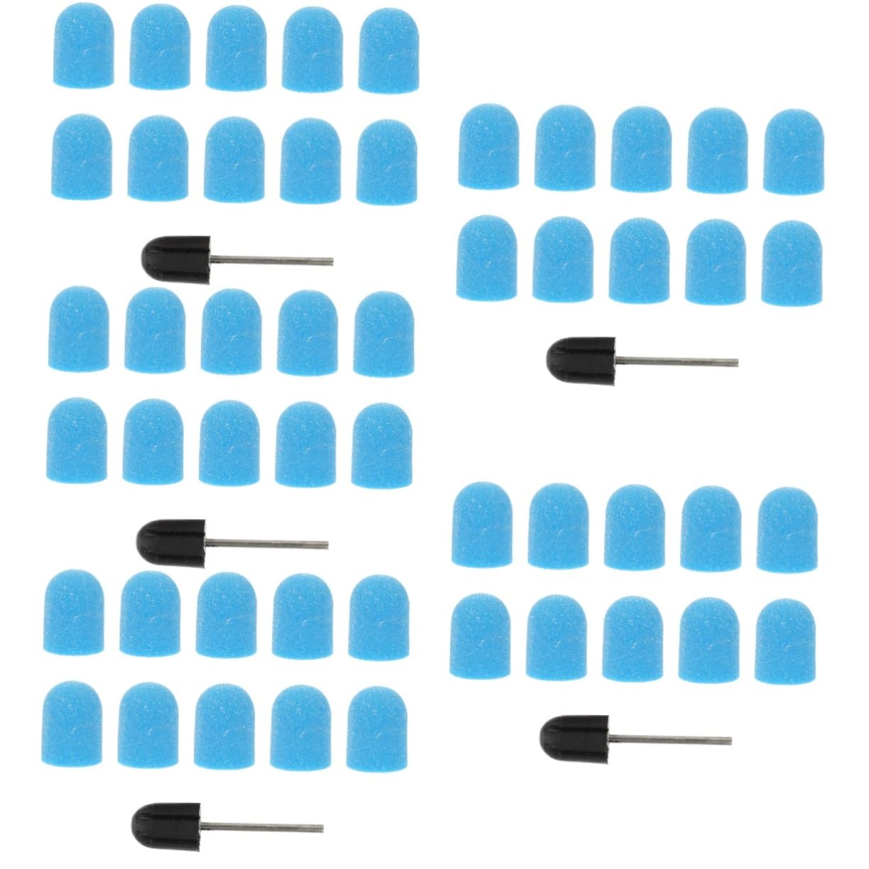 Capuchons de ponçage pour ponceuse ongles kit complet manucure pédicure et embouts - 8