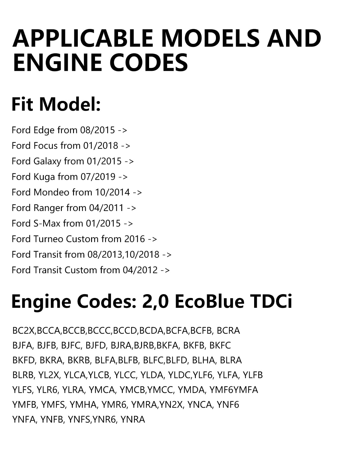 Set di estrattori iniettori per Fo Rd 2.0 TDCI Ecoblue Diesel Extractor, 303-1706, estrattori per Edge, Focus, Galaxy, Kuga, Mondeo, Tourneo, Transit