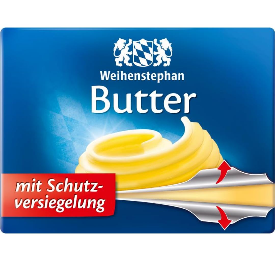 Weihenstephan Butter mit schutz versiegelung 250 gramm x 3 STÜCK mit Pufai Grocery [Frischegarantie]