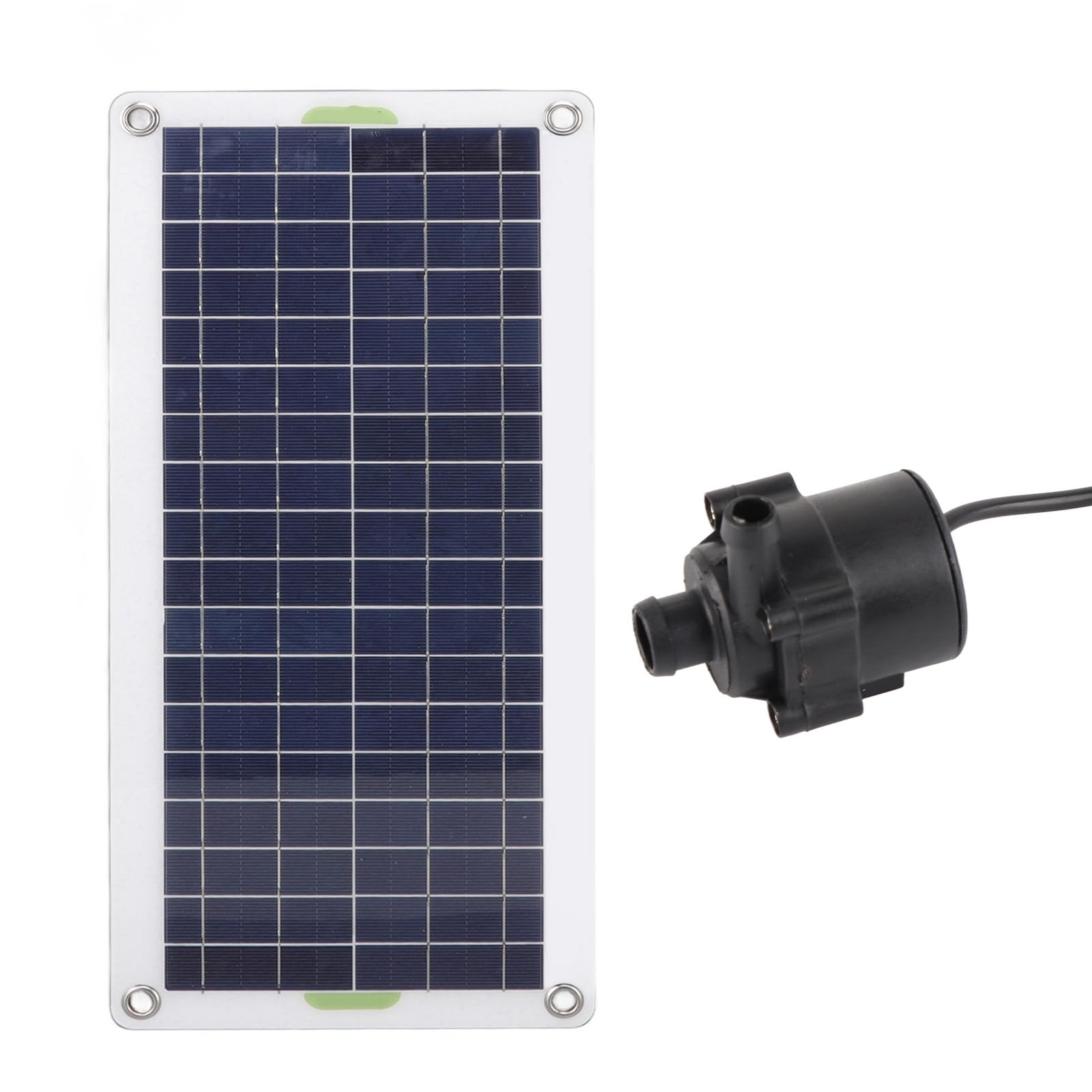 Pompa Acqua Solare 12V 19W con Pannello Fotovoltaico 30W per Giardino Idroponico e Fontana Esterna Senza Batteria Kit Completo per Irrigazione Automatica e Senza Accumulo Energia