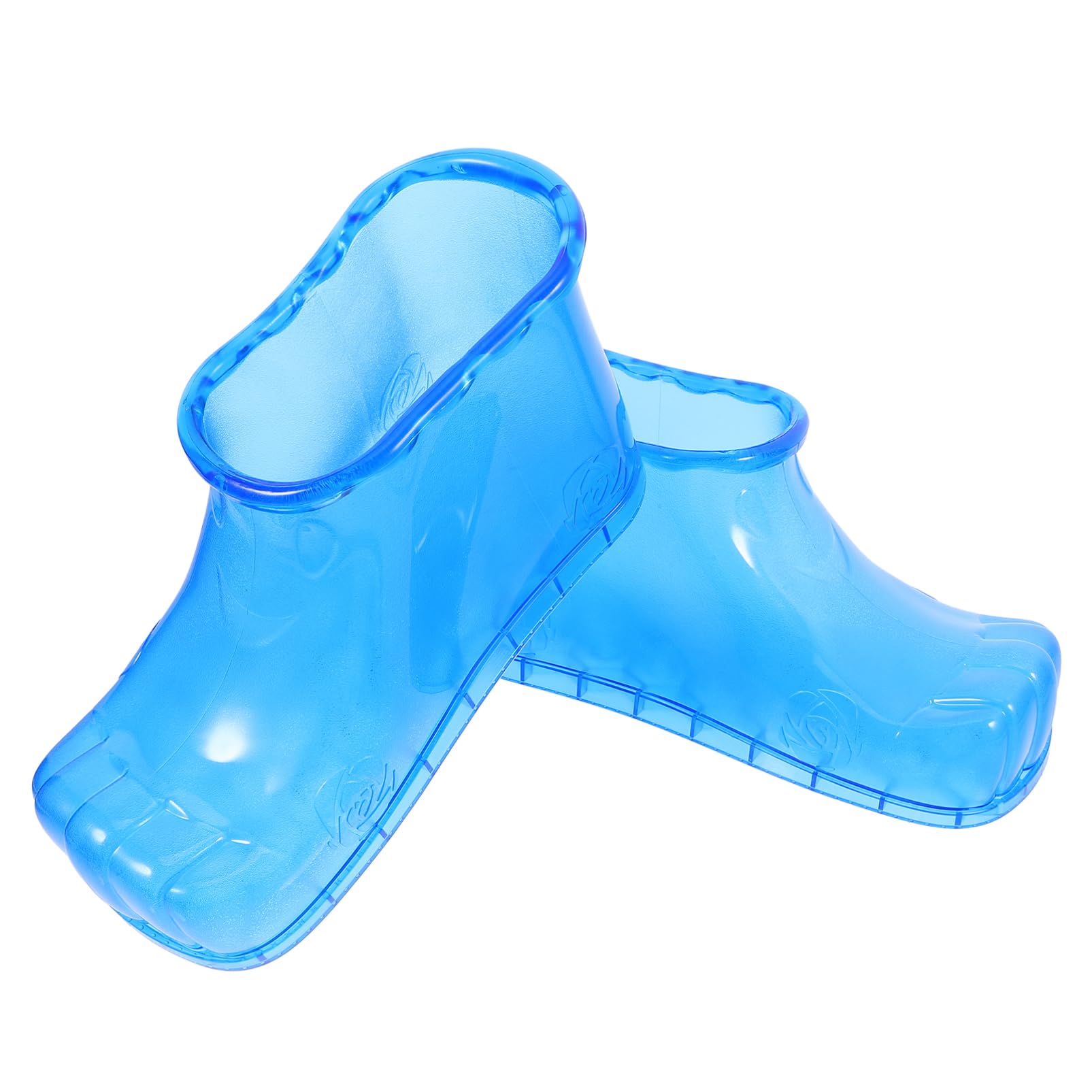 NOLITOY 1 Pair Massage Foot Bath Shoes Foot Soaking Bath Basin Portable Foot Soak Tub Foot Soaker Pedicure Foot Spa Foot Spa Shoes for Thermal Promote Blue