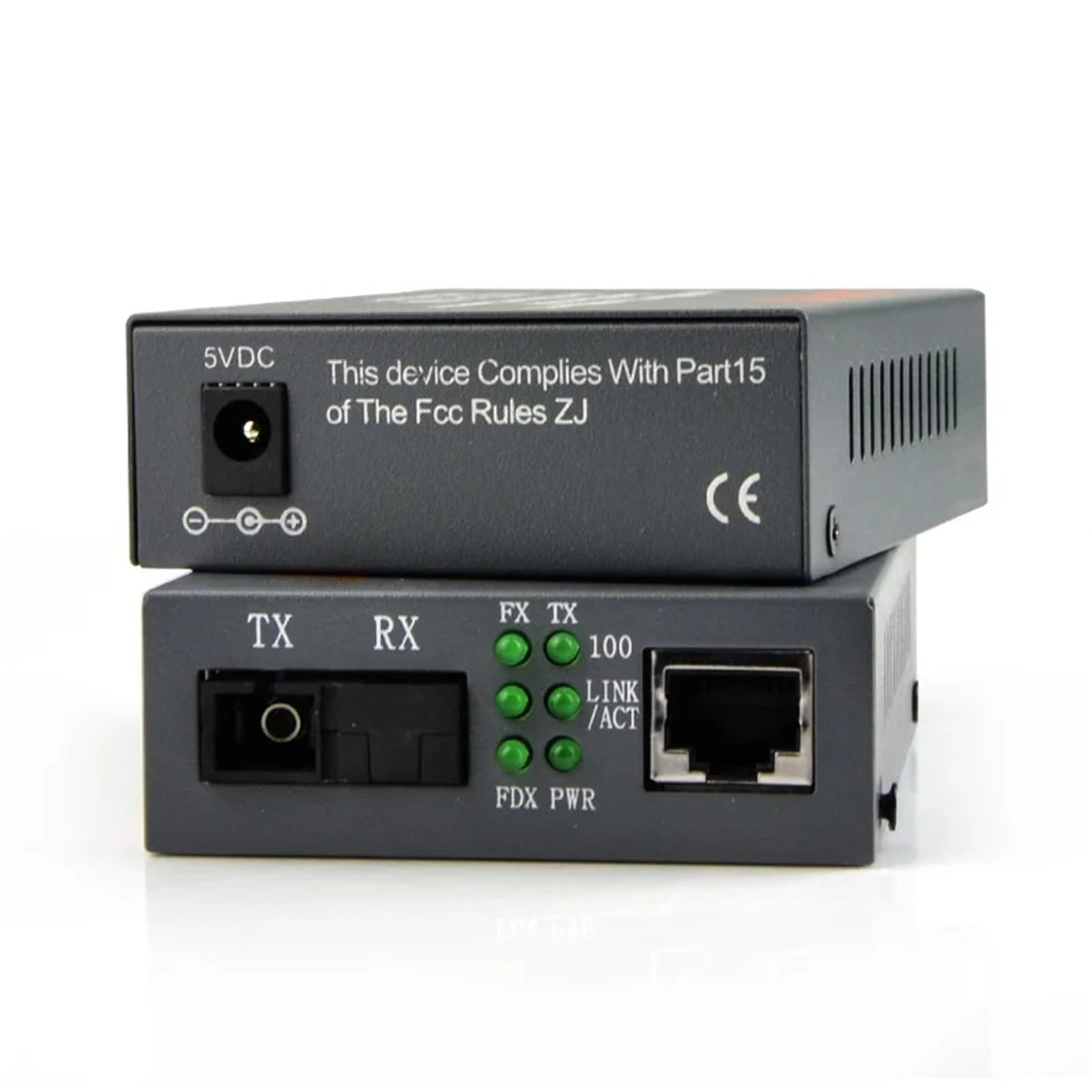 Convertisseur de média Convertisseur de média HTB-3100 Fiber optique monomode, Port SC, 20KM, alimentation externe 10/100M(4 pair)