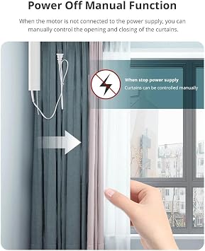 Zigbee Smart Curtain Track, Electric Curtains with Remote Compatible with Alexa & Google Home, Tuya App Control, Motorized Track for Automatic Curtains, Required Tuya Zigbee Hub (7.1M (279.5inch))