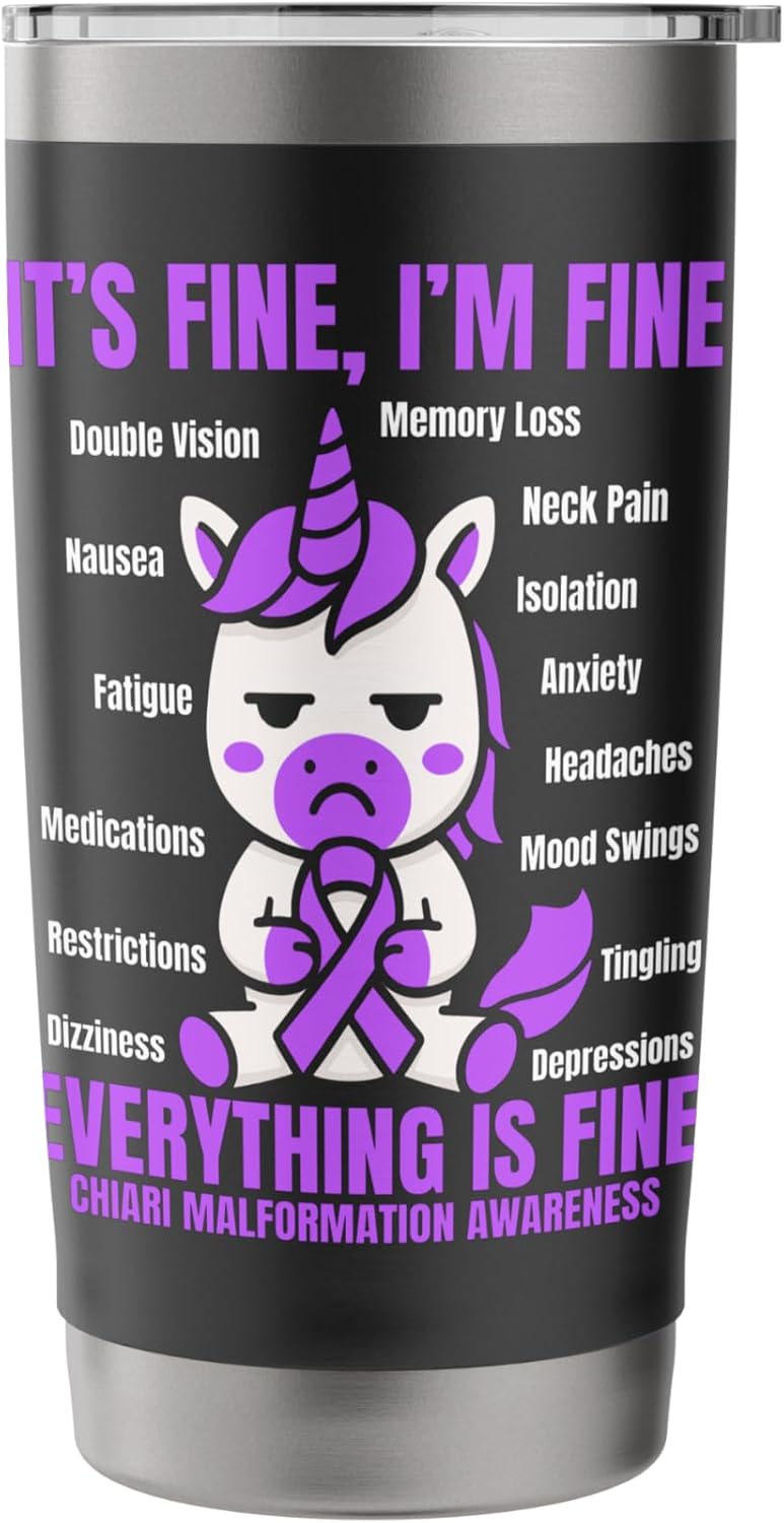 Chiari Malformation Warrior Stainless Steel Insulated Tumbler - Image 3
