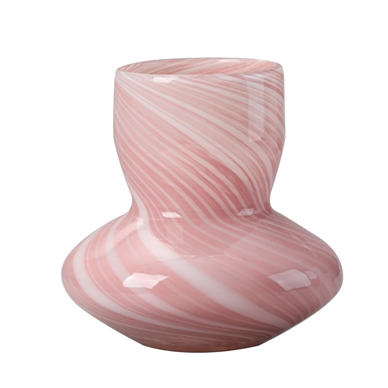 Vase à fleurs en verre moderne et chic pour étagère et décoration de bureau