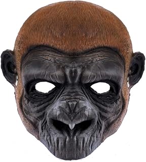 STOBOK Halloween Mask PU Foam Monkey Mask Full Face Mask