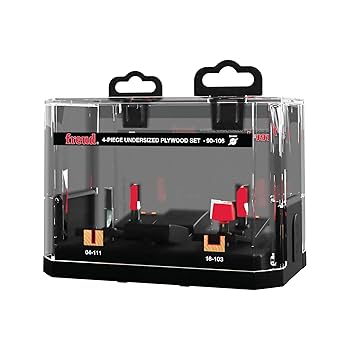 Amazon.com: Freud 4 Piece Undersized Plywood Bit Set - Ideal