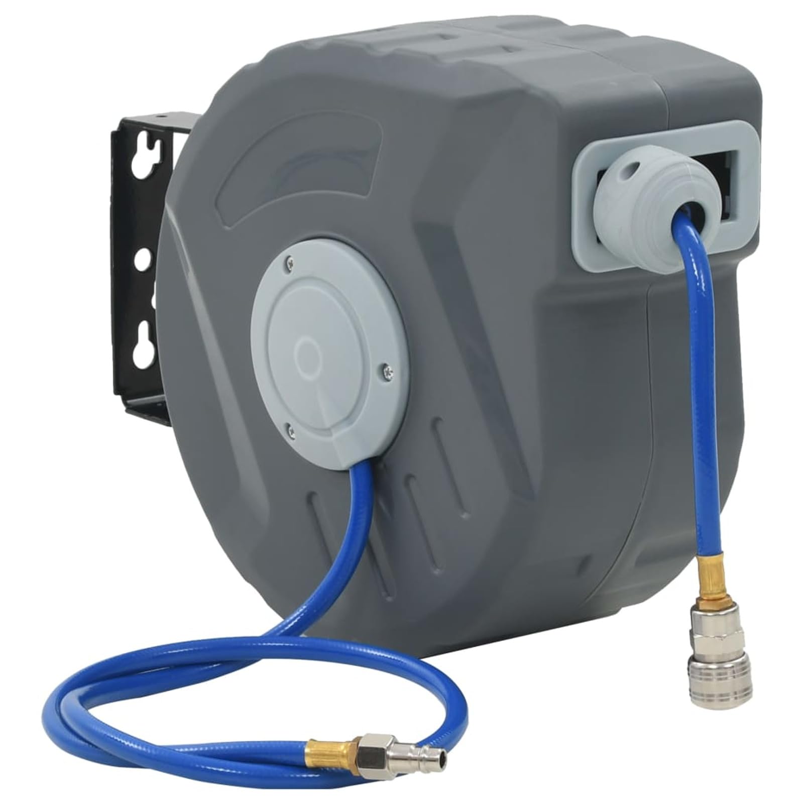 Homgoday Avvolgitubo Aria Compressa Automatico 1/4" 12 m, Mobili per Casa Interno Esterno Soggiorno Camera da Letto