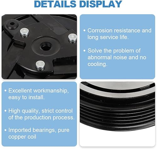 Vista 25 de ECCPP Embrague del compresor de la CA 2003-2008 para el embrague de la CA de Toyota Matrix Corolla 1.8L