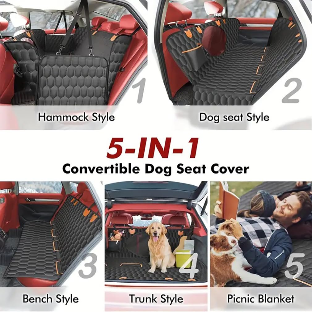 Telo Auto per Cani per Toyota Yaris GR (2020+) | Coprisedile Auto per Cani Impermeabile, antigraffio, antiscivolo, Trasportino per Cani Auto, Telo Macchina per Cani