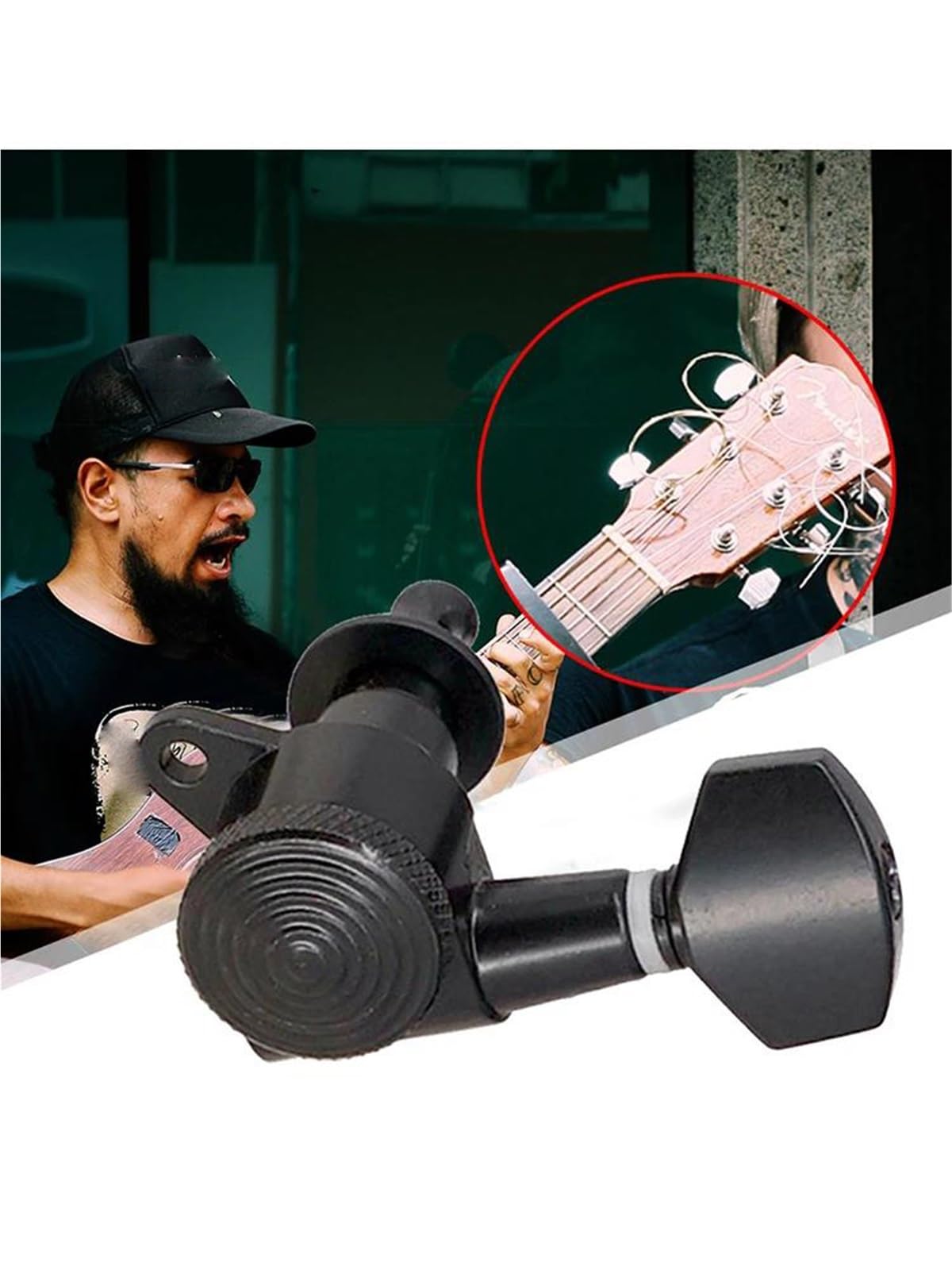 Guitar Tuning Pegs Set Zestaw 6 Profesjonalnych Kluczy Do Gitary Akustycznej