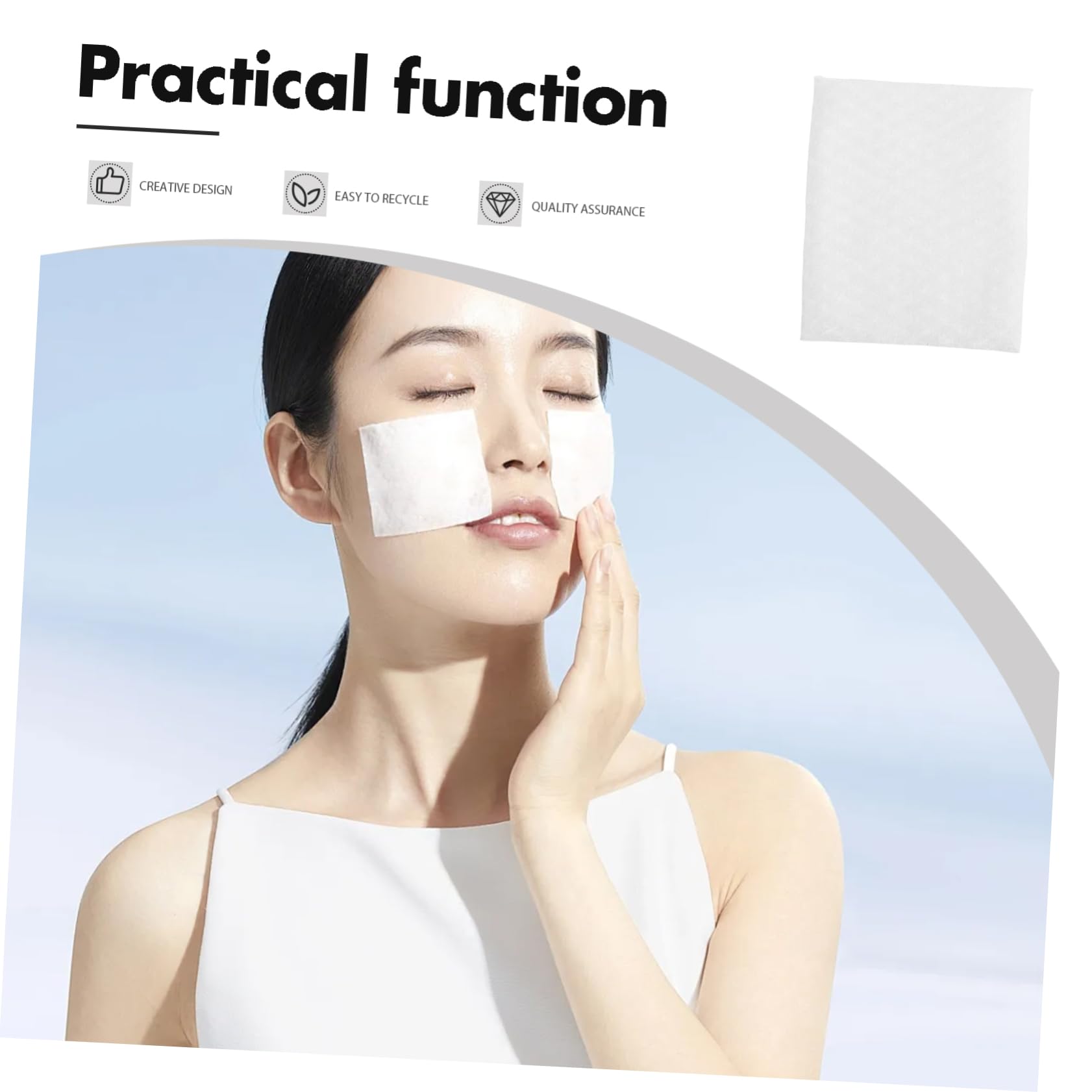 SOESFOUFU Cotton Face Pads for Women 800pcs Makeup Pads Thick and Soft Exfoliating Non Lint Organic Cotton