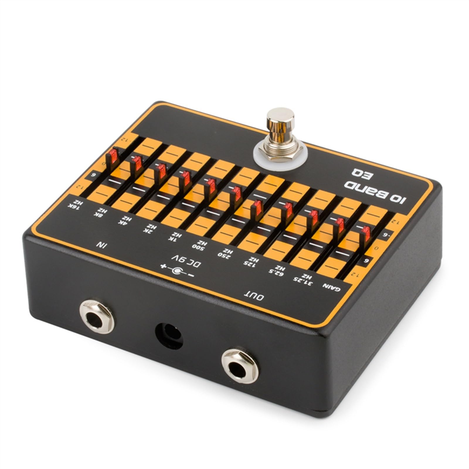 efekty gitarowe 10-pasmowy Korektor EQ Pedał Efektów Gitarowych True Bypass Akcesoria Gitarowe