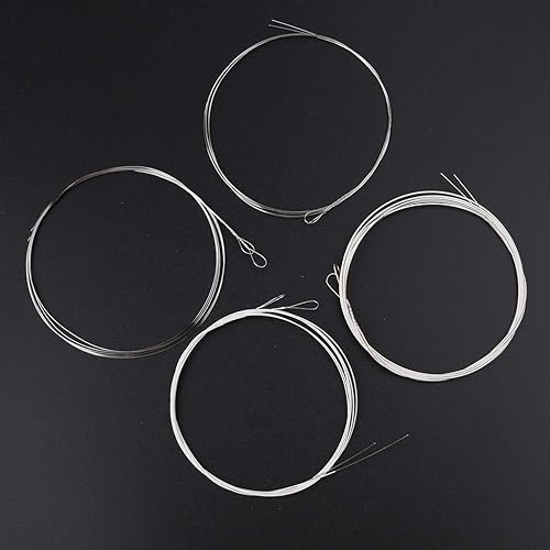 Miniatura 4 de 8 unidsset mandolina cuerda alambre inoxidable mandolina cuerdas instrumentos musicales accesorios 0.25 0.36 0.61 0.034 in para regalos