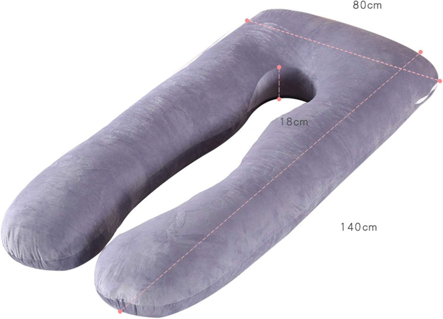 IOCCIOBB Pregnancy Pillow,100% Cotton U-Shaped Maternity Pillow, Maternity Pillow,Include Cotton Pillow Cover, Detachable Washable, Body Support Pillow, Relieve Muscle Soreness (Color : 7)