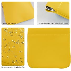 4Pcs Pocket Cosmetic Bag for Purses, Leather Small Makeup Bag Cosmetic Pouch for Women, Portable No Zipper Makeup Pouch Coin Purse Jewelry Pouch Travel Storage for Cosmetics Headphones Jewelry