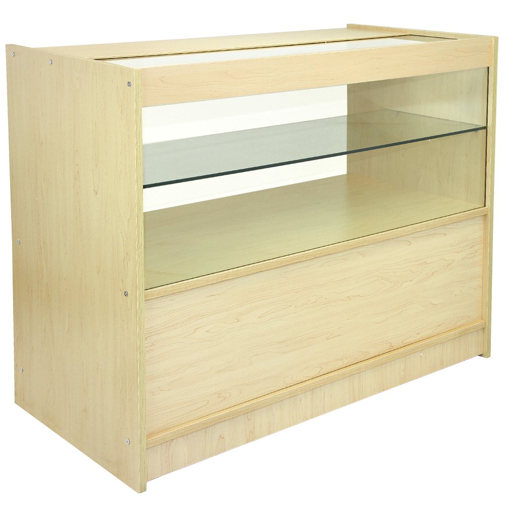 Monster Shop - Set Jupiter con 3 Banconi da Negozio e Reception con Finitura in Acero Laminato