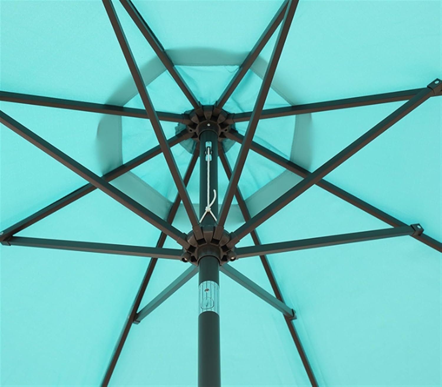 Outdoor Parasol Patio Umbrella Outdoor Market Umbrella with Tilt and Crank 8Sturdy Ribs for Deck Lawn Pool Patio Garden Umbrella(C-8.8FT)