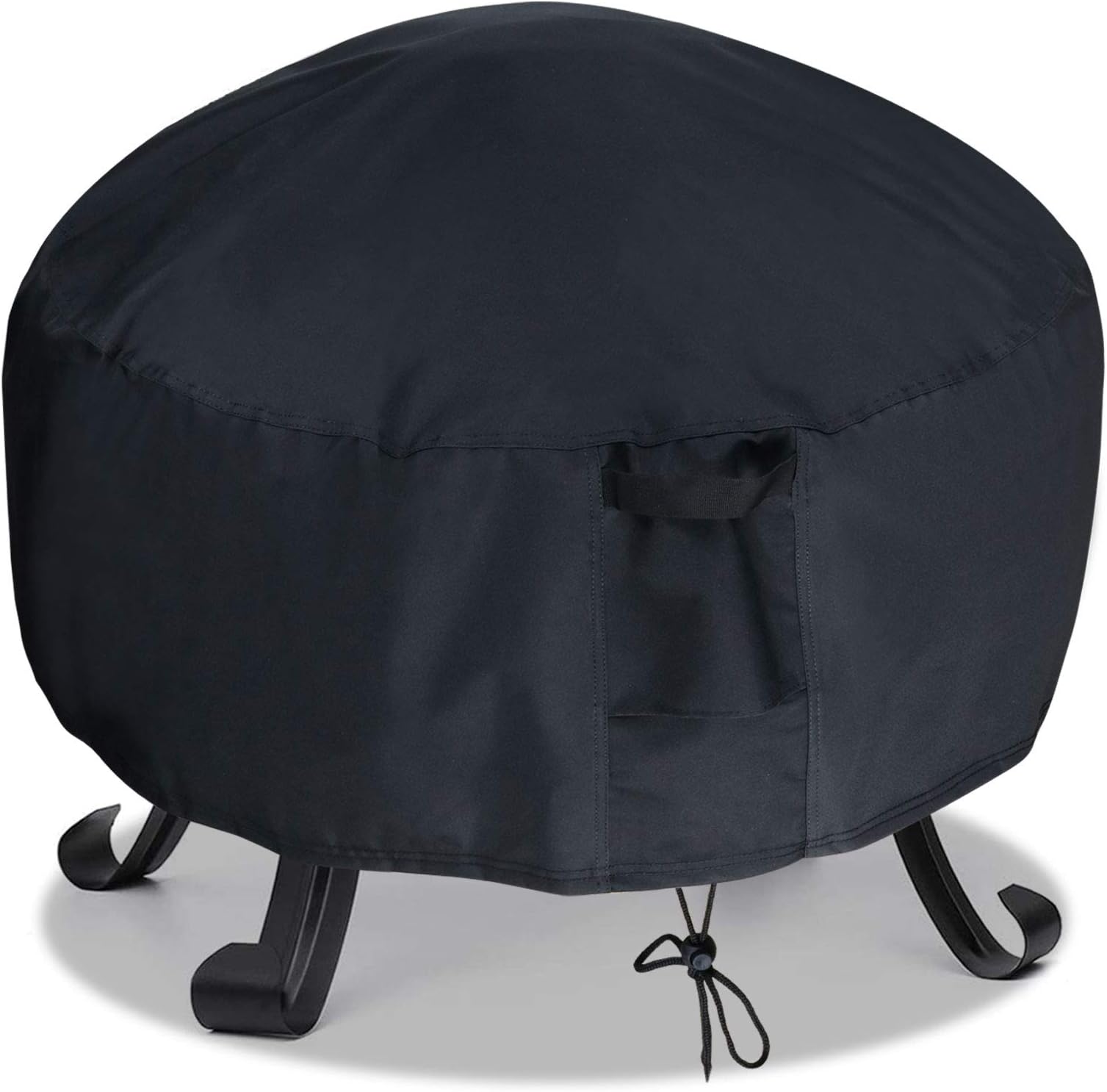 Saking Fire Pit Cover,26 Inch Round Gas Fireplace Firepit Propane Patio Fire Pit Covers - 26 x 12 Inchs Black