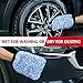TAKAVU New Car Wash Mitt, 2 Pack Premium Cyclone Microfiber Washing Gloves, Holds Tons of Sudsy Water for Effective Washing, Machine Washable, Lint Free, Scratch Free (Blue)