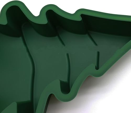 Miniatura 8 de RUMILK Moldes de silicona 3D para hornear de Navidad, molde de pastel de árbol de Navidad 3D, moldes de silicona para hornear molde antiadherente