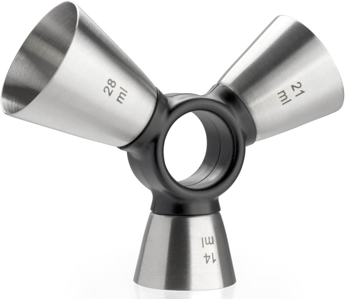 Leopold Vienna LV00336 Finger Bar Measure 100 x 100 x 38 mm Matt Brushed Stainless Steel