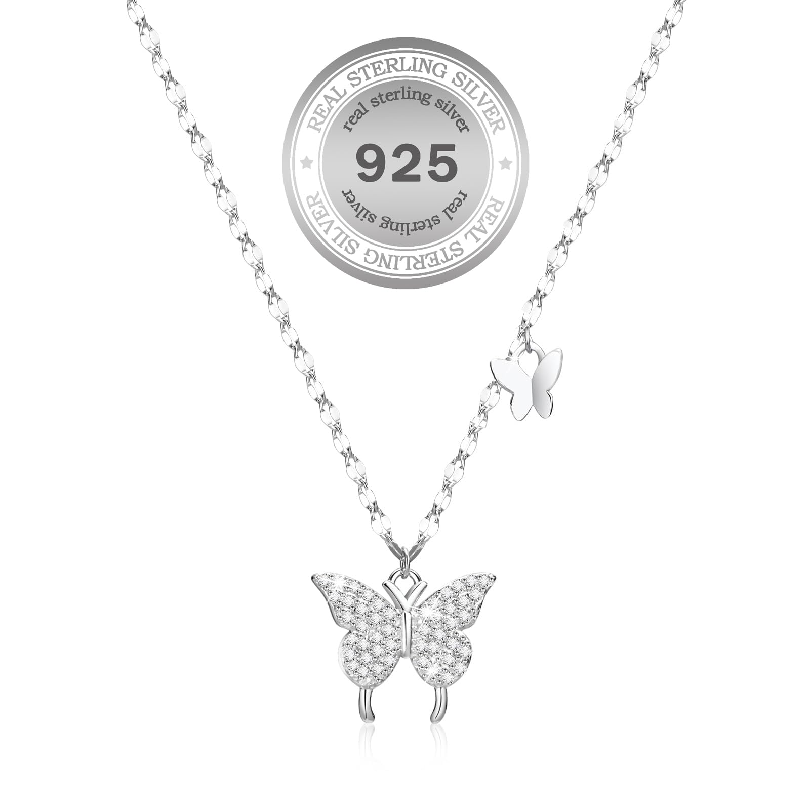 Save 70% on FEULJEW Butterfly Pendant Necklace for Women