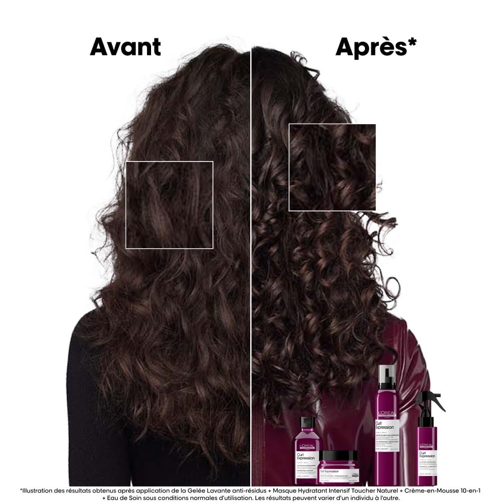 L'OREAL PROFESSIONNEL - Curl Expression - Tous Types de Cheveux Bouclés - Hydrate, Définit & Protège - Boucles 11 Fois Mieux Définies