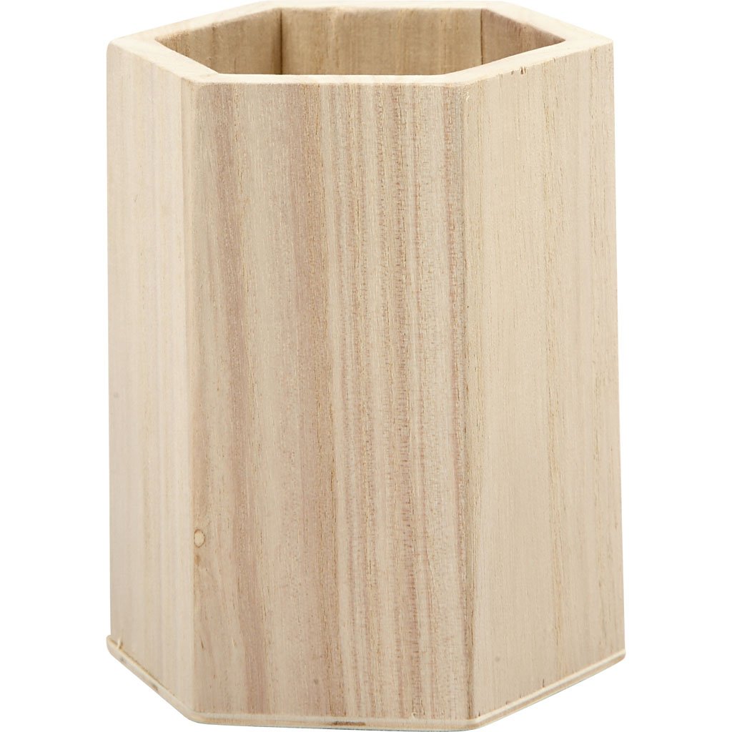 Poundfun Wooden Pencil Holder - 10.5Cm X 8Cm