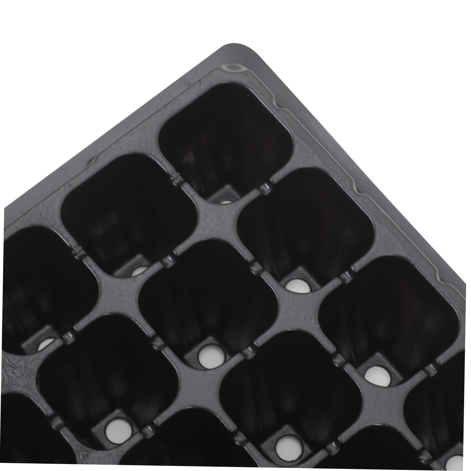 Happyyami Plaque de Germination 128 Alvéoles en PVC, Lot de 10, pour Semis de Graines et Potager Jardin, Ventilation Optimale, Retrait Facile