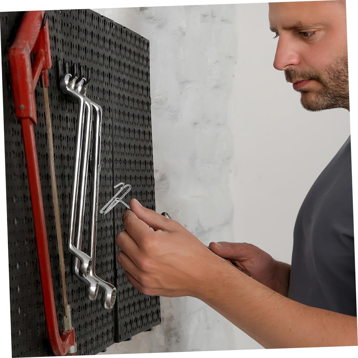 ULTECHNOVO 30pcs Utility Wall Hook Hanger Heavy Duty Hanging Hooks for Organizing Tools Clothes and More for Home Garage and Kitchen Storage