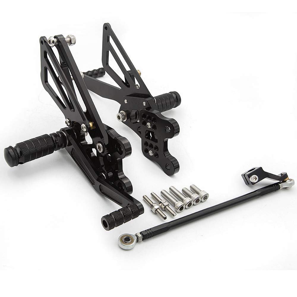 Motorcycle Rearsets CNC Adjustable Rearset Foot Pegs - Orange