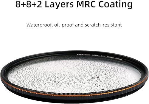 Miniatura 3 de Lightdow MRC - Filtro UV Schott de vidrio óptico ultrafino con múltiples capas de protección para lente de cámara réflex digital Canon Nikon Sony