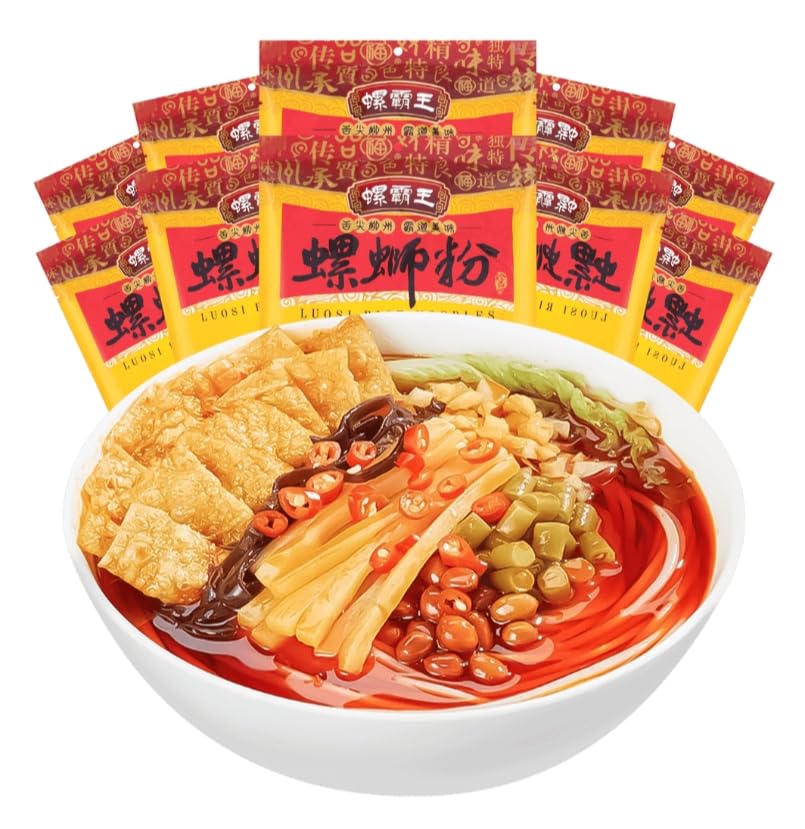 Guangxi Liuzhou Spicy Rice Noodles, China Rice Noodles, Luosifen, 280g/bag, Convenient and Fast Food, Snack, Hot and Sour (10 pakcs)