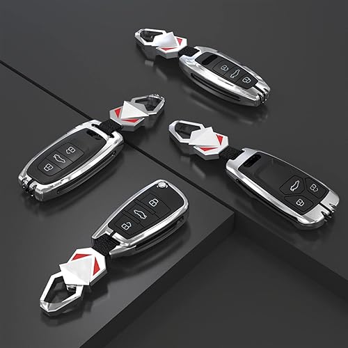 Miniatura 4 de BASIQE Key Fob Case Protection Shell Cover Car Key Case Shell for Audi A1 A3 Q2L Q3 S3 S5 S6 R8 TT TTS Q7 Q5 A6 A4 A4L Q5L A5 A6L A7 A8 Q8 Key Fob