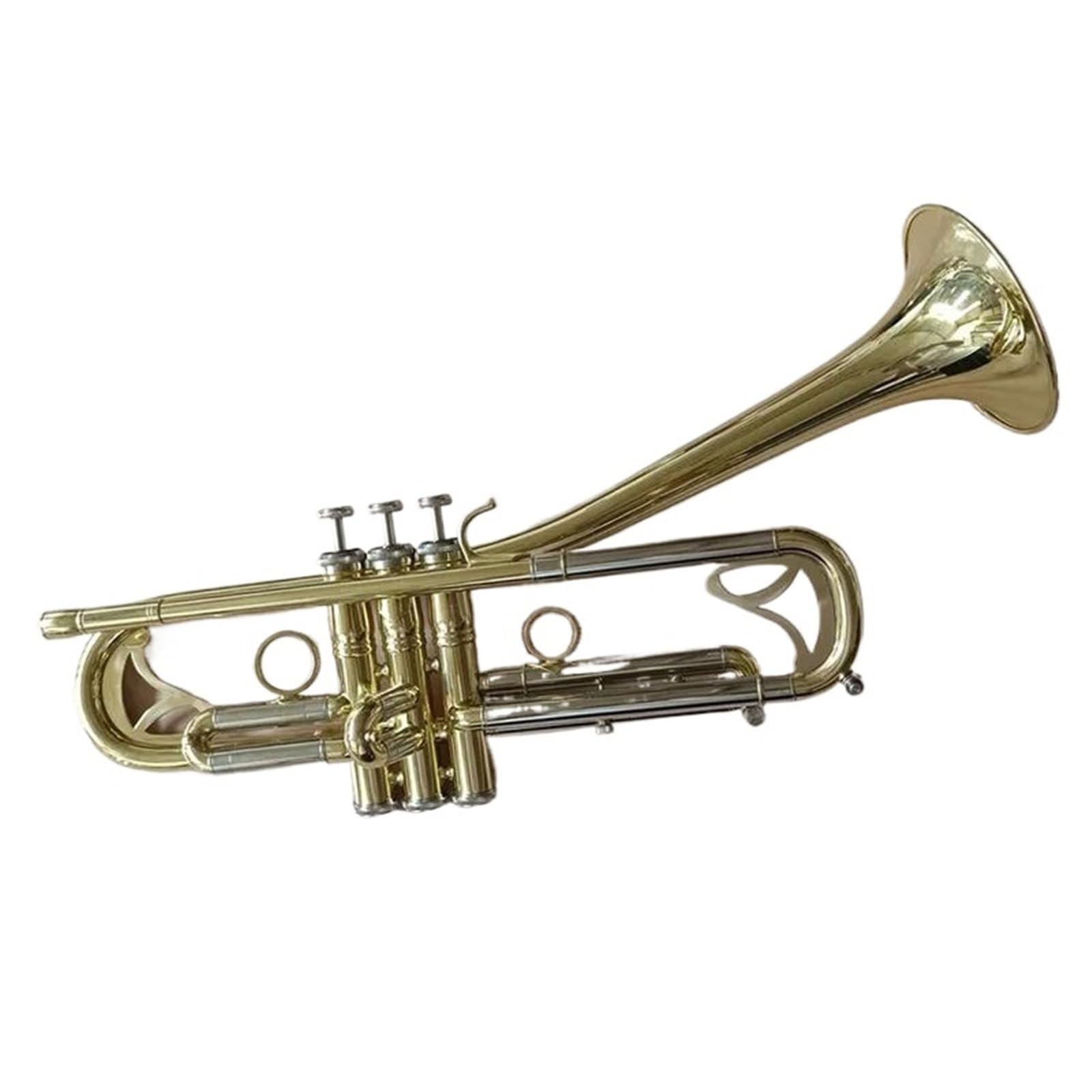 Trumpets for Beginner Bb Trumpet Gold Lacquer Silver Plated Trumpet Brass Musical Instruments Composite Type Trumpet