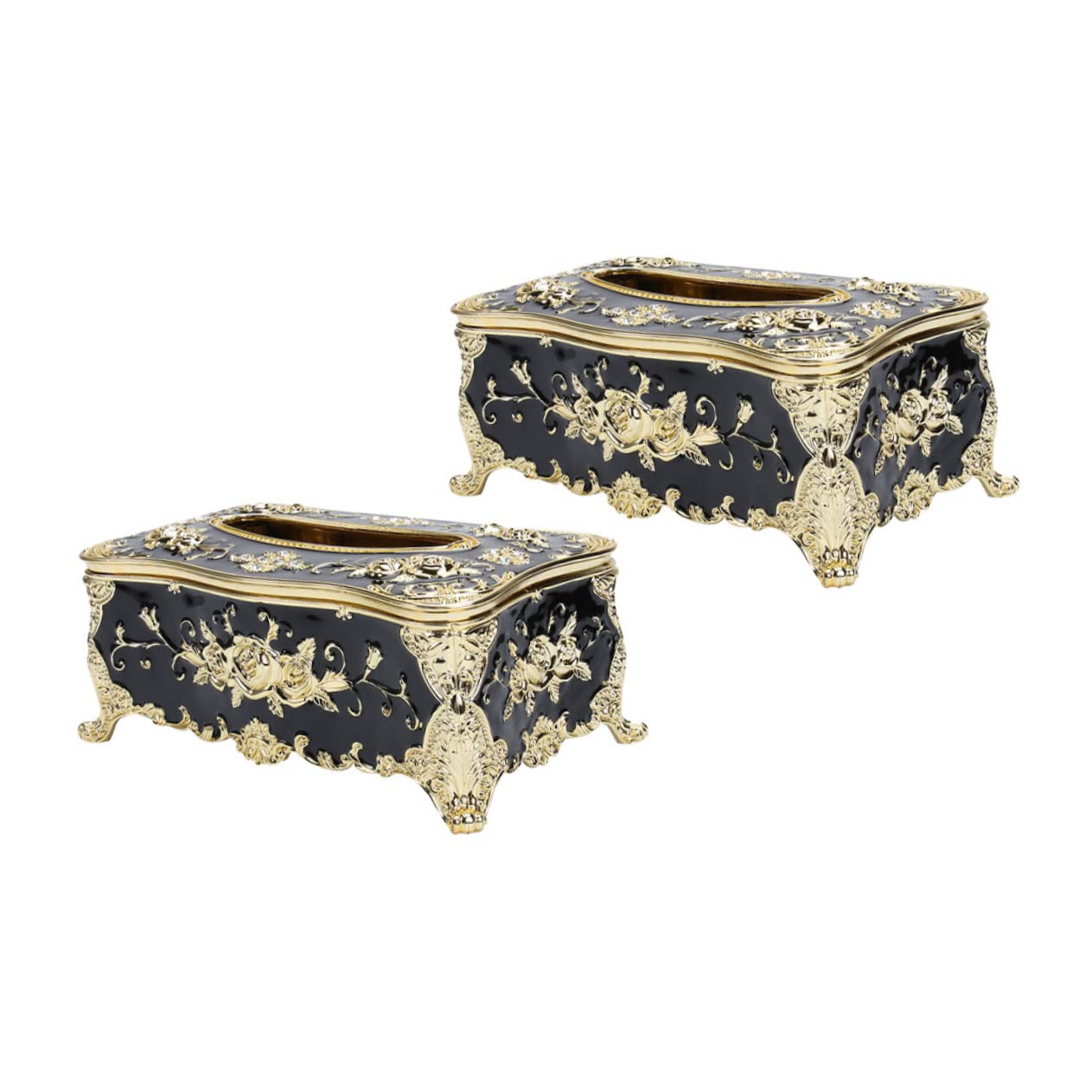 PLAFOPE 2pezzi Scatola Porta Fazzoletti Decorativa Da Contenitore Per Estrazione Carta Organizer Da Tavolo Per Tovaglioli