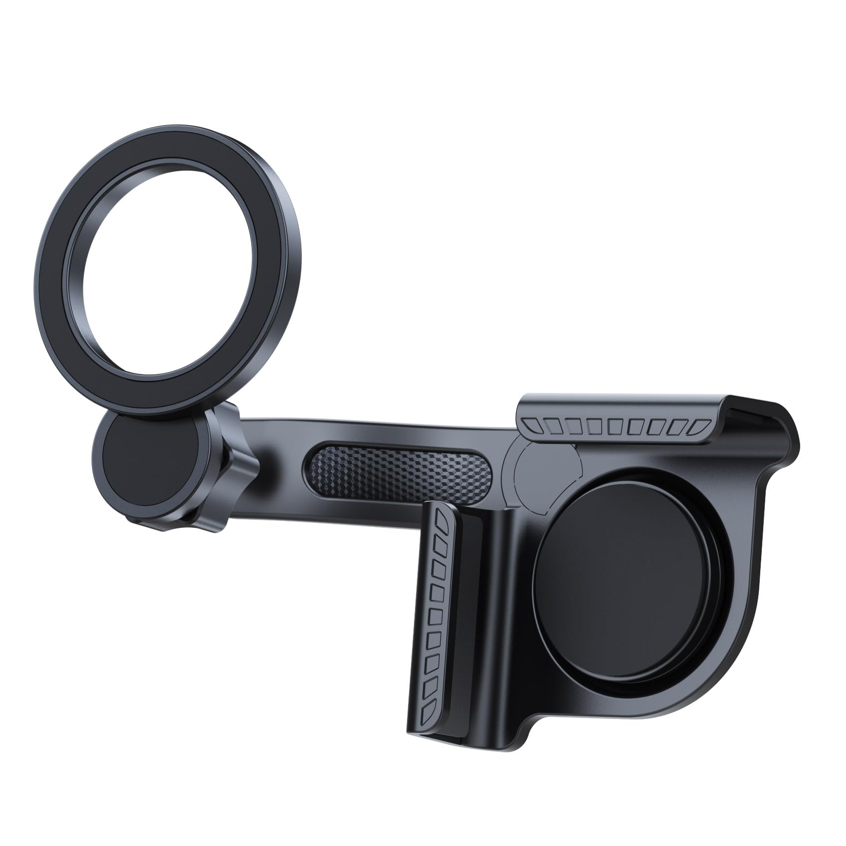 YUHENG Supporto del telefono del magnete, morsetto sul supporto del | Montaggio magnetico con una sola mano, clip per il bordo dello schermo, angolo regolabile, cuscinetti antiscivolo
