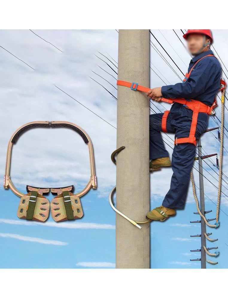 Picos de escalada para electricista en postes con hebilla ajustable 6