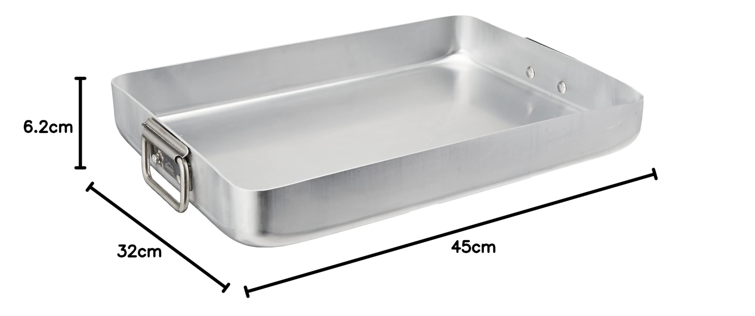 LACOR 20545A Bratpfanne mit Abfallen Griffen 45 cm