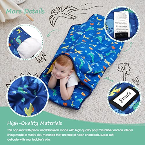 Acrabros WJT-KL Toddler Nap Mat With Pillow And Blanket, Extra Large Rolled Napping Mats,Slumber Bags For Boys Girls,Kids Sleeping Bag thumb #3