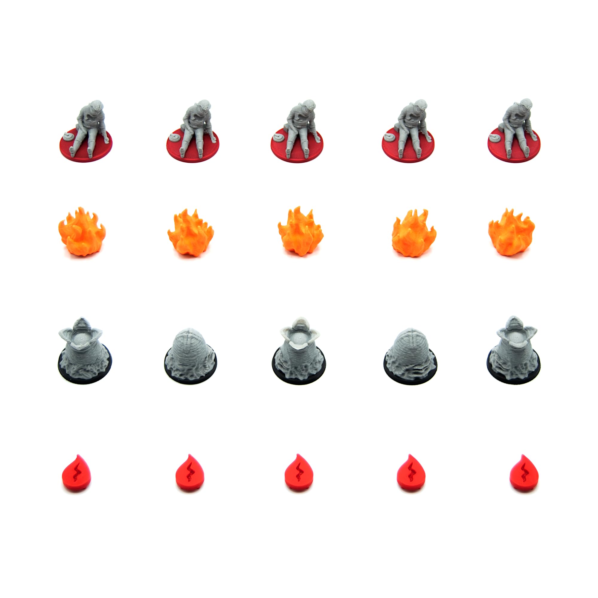 Kit di miglioramento per Nemesis Retaliation - 65 pezzi. Token 3D, miniature e parti di scenografia. Accessorio per gioco da tavolo