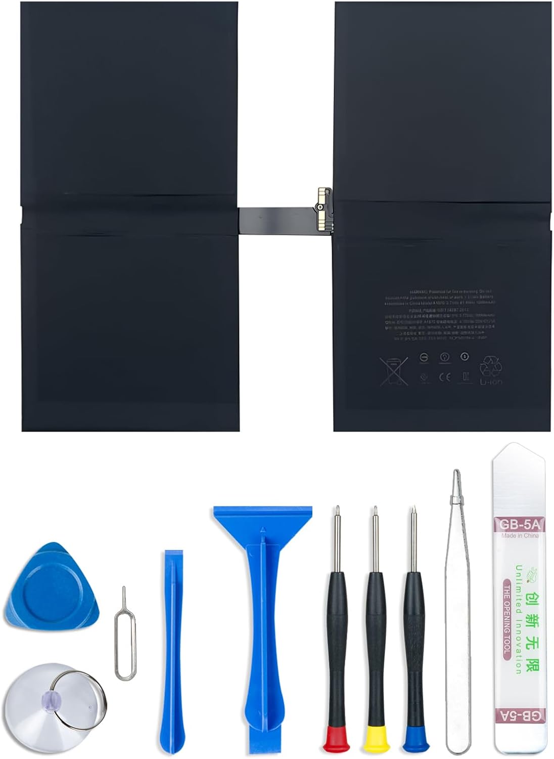 A1754 Battery Compatible with iPad Pro 12.9 2017 2nd Gen A1821 A1670 A1671 3.77V 40.72Whr with Tools Kit