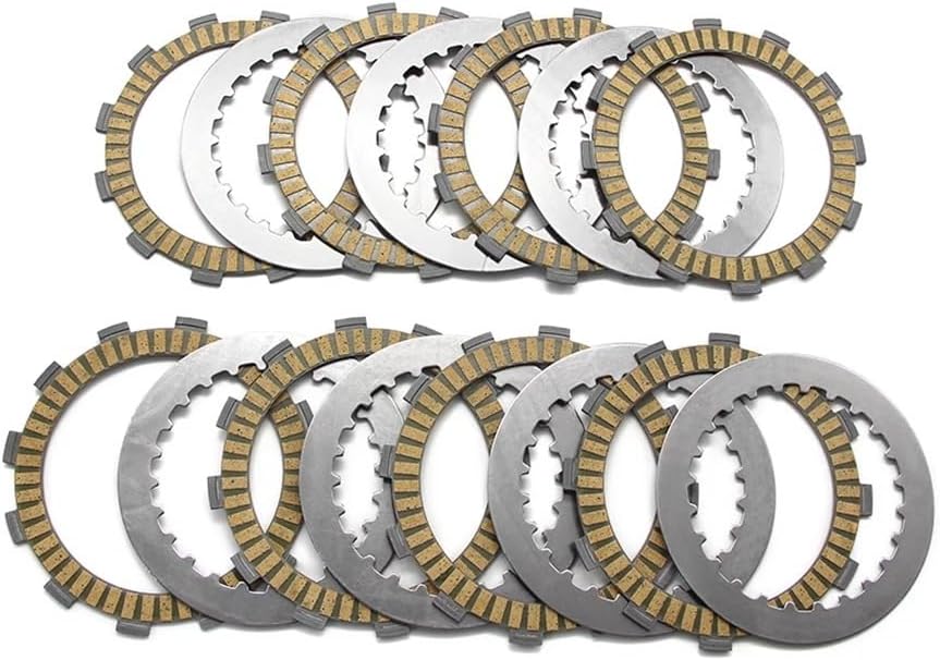 Motorcycle Clutch Friction Disc Plate Kit Compatible with 250 EXC-F 4-Stroke SX-F XC-F OEM 77032011000 77032010000 Compatible Replacement Parts