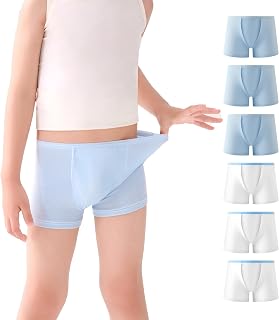 Boys Cotton Boxer Briefs Toddler Kids Sterilized Disposable Underwears for Travel School Outdoor Sports Multipack