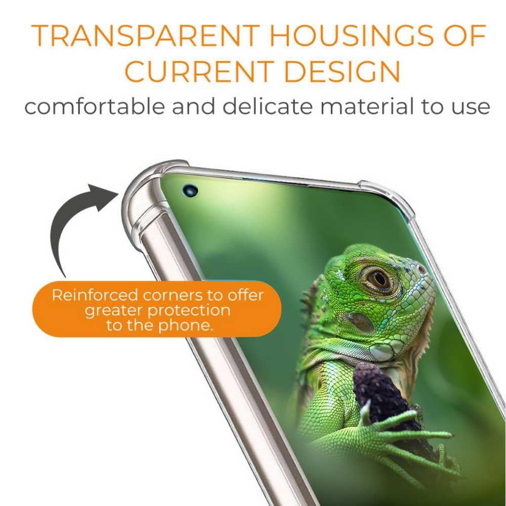 OcioDual TPU Schutzhülle Für Galaxy M13 4G/M23 5G – Transparent Mit Stoßfesten Ecken