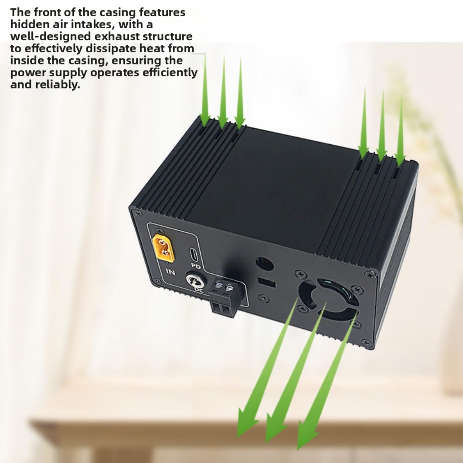 400W Alimentatore DC regolabile 0-50V 8A con telecomando WiFi, regolatore di tensione digitale con protezione da sovraccarico e 10 slot di memoria, adatto per CNC e laboratorio, nero (senza WIFI)