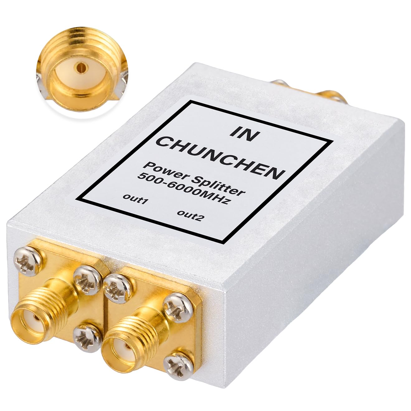 2 Vie 0.5-6GHz Splitter di Potenza 50 Ohm SMA Femmina Connettore Splitter di Segnale 500Mhz-6000Mhz Cavo Splitter di Segnale 1 Ingresso 2 Uscita per Cavo Antenna