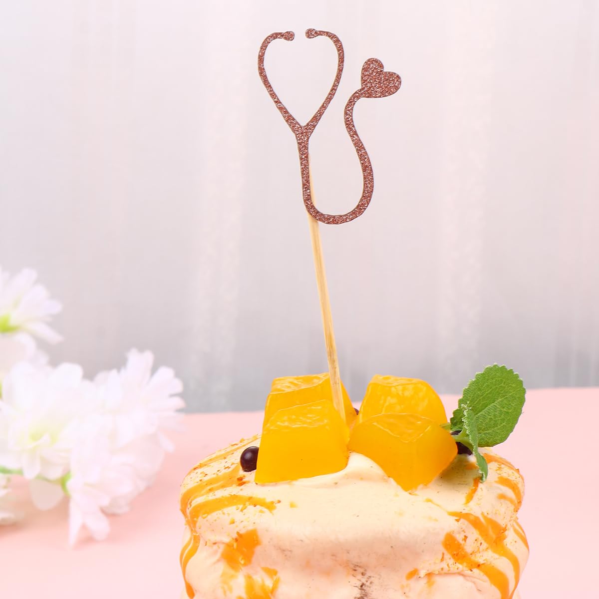 STOBOK 24pcs Cupcake Toppers for Medical Rn Themed Graduation Party Nurse Cupcake Toppers Nurse Graduation Cupcake Picks Themed Party Supplies